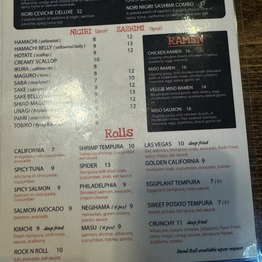 Menu Menu