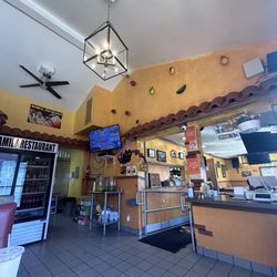 Inside of the restaurant.