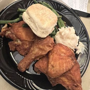 Plaza Inn - CHICKEN - $21.99 - 3 pieces of Fried Chicken, served with Mashed Potatoes and Gravy, Buttermilk Biscuit and seasonal Vegetables. - American Near Me - Anaheim, California Plaza Inn - CHICKEN - $21.99 - 3 pieces of Fried Chicken, served with Mashed Potatoes and Gravy, Buttermilk Biscuit and seasonal Vegetables. - American Near Me - Anaheim, California
