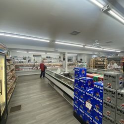 Herrell's Market - Rear of store/butcher counter