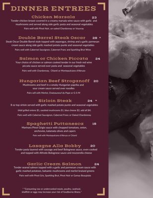 Menu photo 4 Double Barrel Wine Bar & Lounge Snohomish, WA