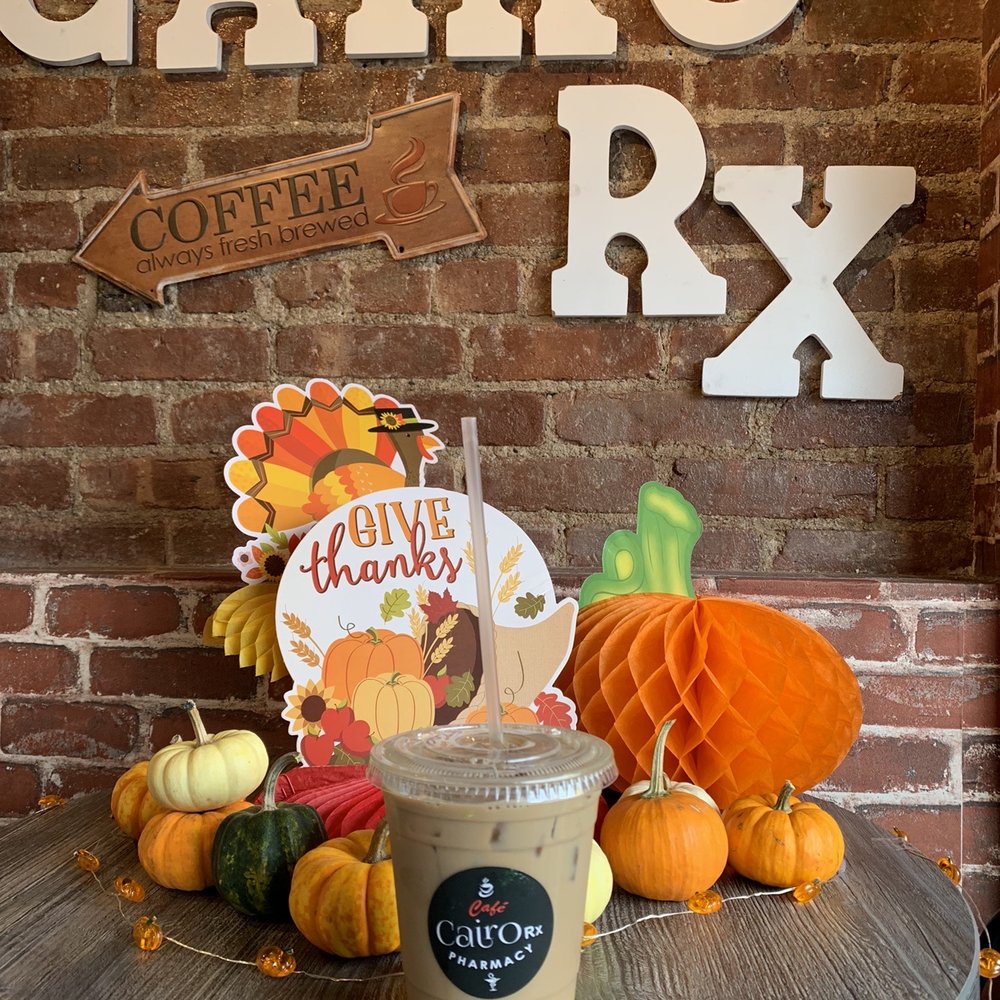 Cairo Rx Cafe - Cutest fall set up! $4 - Coffee & Tea Near Me - Brooklyn, New York Cairo Rx Cafe - Cutest fall set up! $4 - Coffee & Tea Near Me - Brooklyn, New York