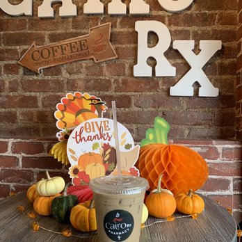 Cairo Rx Cafe - Cutest fall set up! $4 - Coffee & Tea Near Me - Brooklyn, New York