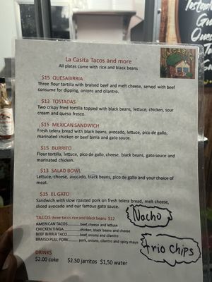 Menu photo 2 La Casita Tacos Sarasota, FL Menu photo 2 La Casita Tacos Sarasota, FL