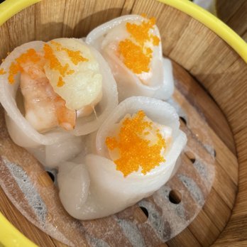 Chef Tony Dim Sum - Shrimp and scallop dumplings with roe - Dim Sum Near Me - Arcadia, California