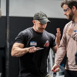 Jeff helping a student with Martial Blade Concepts