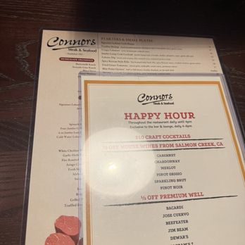 Connors Steak & Seafood - Menu - Seafood Near Me - Naples, Florida