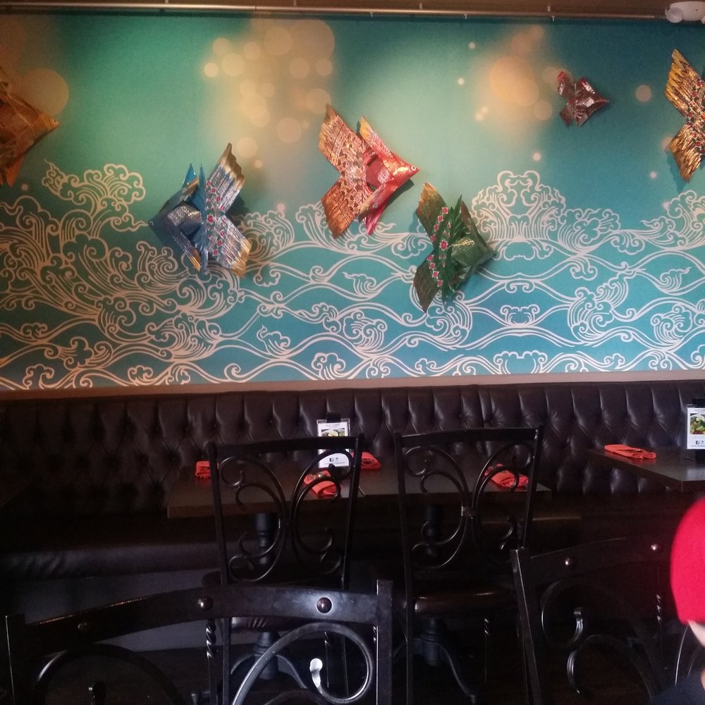 Similan Thai Restaurant - The wall has fish made with bamboo I believe pretty interesting looking - Thai Near Me - Solana Beach, California Similan Thai Restaurant - The wall has fish made with bamboo I believe pretty interesting looking - Thai Near Me - Solana Beach, California