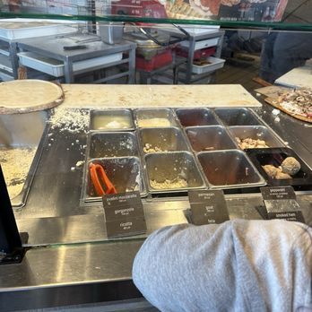 Blaze Pizza - Dirty work areas - Salad Near Me - San Clemente, California