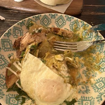 Humo eatery - We ordered the Chillakillers Suizos with grilled chicken. I split the order with the hubs. - Pancakes Near Me - San Antonio, Texas
