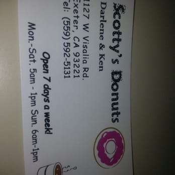 Scotty's Donuts - a donut and a cup of coffee - Donuts Near Me - Exeter, California Scotty's Donuts - a donut and a cup of coffee - Donuts Near Me - Exeter, California