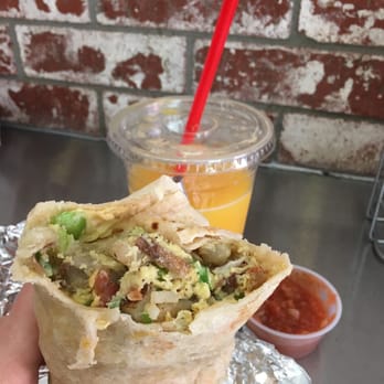 Corner Burger - Bacon breakfast burrito. - Burgers Near Me - Lawndale, California