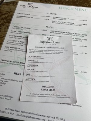 Menu photo 4 Fullerton Arms Ballintoy, 