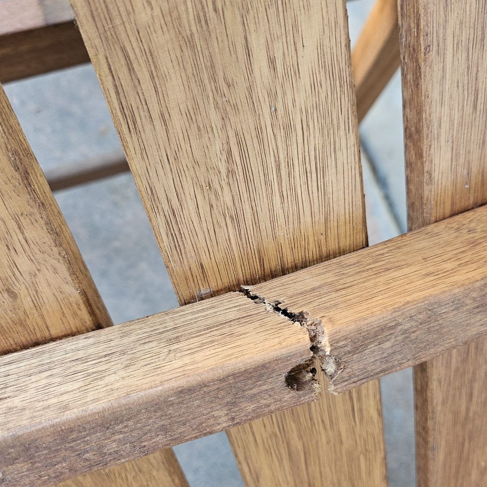 Sonoma Residential Services - BEFORE: broken support board on garden bench - General Contractors Near Me Sonoma Residential Services - BEFORE: broken support board on garden bench - General Contractors Near Me
