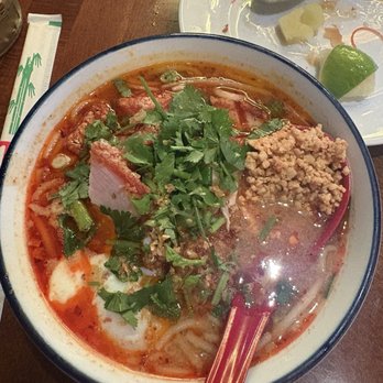 Koon Thai Kitchen - (F3) Tom Yum Noodle Moo Krob - Thai Near Me - San Diego, California
