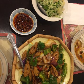 Qing Dao Garden - Jellyfish salad with spicy chili oil and pig intestine with peppers - Chinese Near Me - Cambridge, Massachusetts Qing Dao Garden - Jellyfish salad with spicy chili oil and pig intestine with peppers - Chinese Near Me - Cambridge, Massachusetts