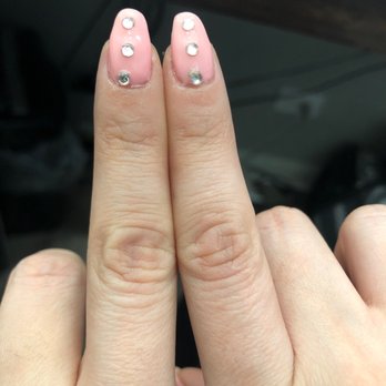 Lily’s Fantasy Nails - Crooked crystals on booth fingers - Nail Salons Near Me - Naperville, Illinois Lily’s Fantasy Nails - Crooked crystals on booth fingers - Nail Salons Near Me - Naperville, Illinois