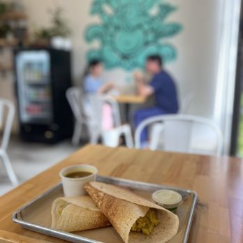 Ganesh Dosa - Classic - potato masala served with Sambar -vegan lentil soup - Indian Near Me - Kailua, Hawaii Ganesh Dosa - Classic - potato masala served with Sambar -vegan lentil soup - Indian Near Me - Kailua, Hawaii