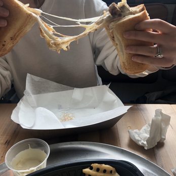 Doubles Beachside - Chicken Cheesesteak cheese pull - American Near Me - Satellite Beach, Florida