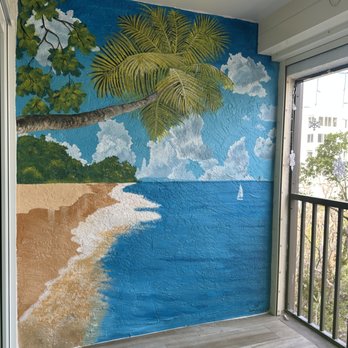 Fabiana Walker Studios - Lanai Beach mural. Fort Myers Beach, FL - Painters Near Me - Cape Coral, Florida Fabiana Walker Studios - Lanai Beach mural. Fort Myers Beach, FL - Painters Near Me - Cape Coral, Florida