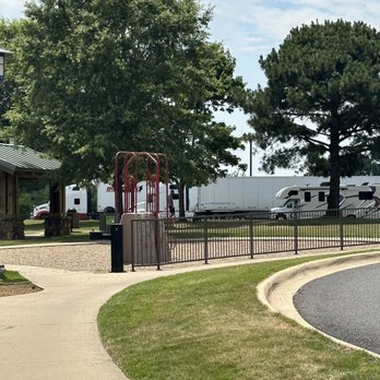 Arkansas Welcome Center - Little table on the left and playground. - Landmarks & Historical Buildings Near Me - Texarkana, Arkansas Arkansas Welcome Center - Little table on the left and playground. - Landmarks & Historical Buildings Near Me - Texarkana, Arkansas