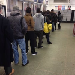 US Post Office - 45 minutes in line. Every. Single. Time. Those Amazon delivery drones are looking much better now.