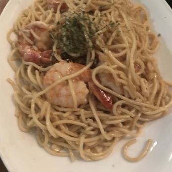 District III - Garlic noodle with shrimp. You get THREE WHOLE SHRIMPS!!! THREE! - Vietnamese Near Me - Alpharetta, Georgia District III - Garlic noodle with shrimp. You get THREE WHOLE SHRIMPS!!! THREE! - Vietnamese Near Me - Alpharetta, Georgia