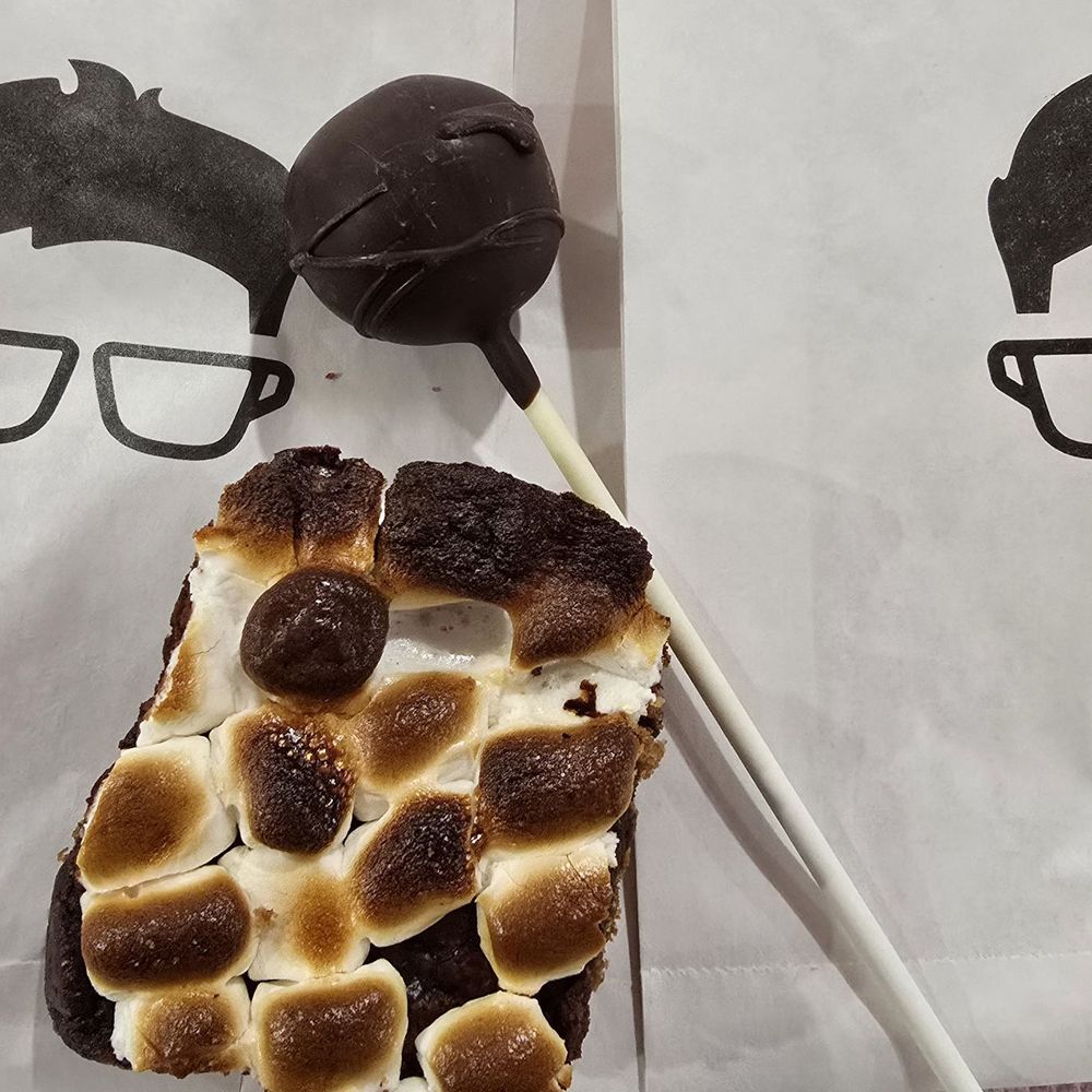 Gregorys Coffee - S'mores brownie and chocolate cake pop - Coffee & Tea Near Me - Garden City, New York
