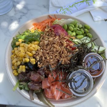 Tuna Kahuna - BYO bowl with house tuna and salmon - Poke Near Me - Burlingame, California Tuna Kahuna - BYO bowl with house tuna and salmon - Poke Near Me - Burlingame, California