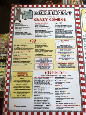 Menu photo 6 Crazy Ottos Empire Diner Herkimer, NY