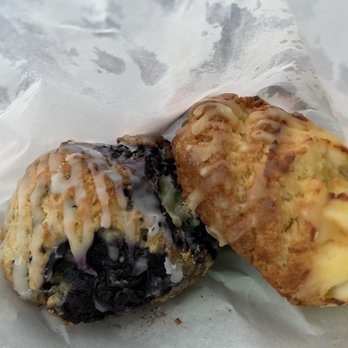 Bits & Bites Cafe - Blueberry and lilikoi cream cheese scones - Coffee & Tea Near Me - honolulu, Hawaii