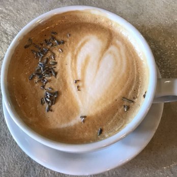 Cafe Topes - Lavender Mocha, so good!! - Coffee & Tea Near Me - Carlsbad, California