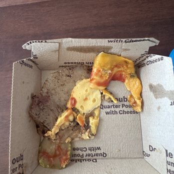 McDonald's - You can see the plastic to the left in the box and the cheese was hard. - Fast Food Near Me - Saginaw, Texas McDonald's - You can see the plastic to the left in the box and the cheese was hard. - Fast Food Near Me - Saginaw, Texas