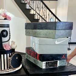Cakes by Gina - Chanel and Nike "Jordan" shoe box cakes