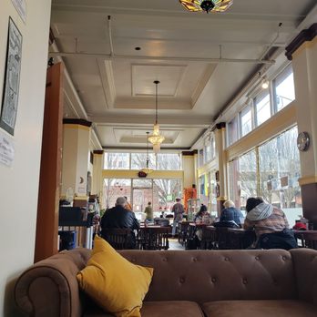 Community Cup Coffee - View from the couch seating - Coffee & Tea Near Me - Eugene, Oregon