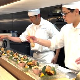 Masa and Keigo  - the amazing chefs.