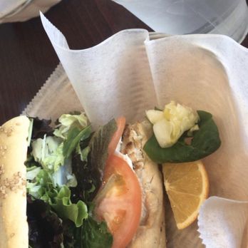 Ocean Cafe - Chicken Sandwich with Lemon water - Soup Near Me - Long Branch, New Jersey