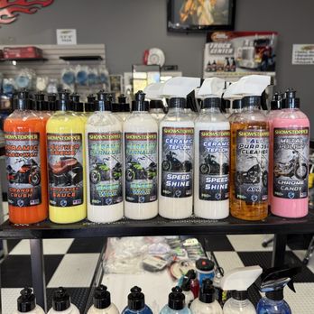 Showstopper Wax Products - They have a full line of motorcycle Products for all my brothers! - Car Wash Near Me - Santee, California Showstopper Wax Products - They have a full line of motorcycle Products for all my brothers! - Car Wash Near Me - Santee, California