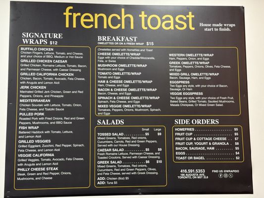 Menu photo 2 French Toast Toronto, ON Menu photo 2 French Toast Toronto, ON