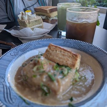 The Wayland Mill - Biscuit and gravy, banana cake and egg sandwich! - Coffee & Tea Near Me - Seattle, Washington
