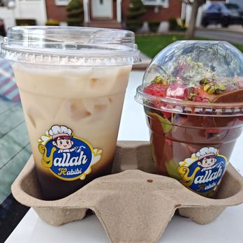 Yallah Habibi - Brown sugar shaken Expresso and strawberry Dubai cup. - Desserts Near Me - Staten Island, New York Yallah Habibi - Brown sugar shaken Expresso and strawberry Dubai cup. - Desserts Near Me - Staten Island, New York