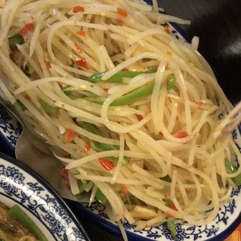 Five Spices House - Boston - Shredded Potato with Green Bell Peppers - Szechuan Near Me - Boston, Massachusetts Five Spices House - Boston - Shredded Potato with Green Bell Peppers - Szechuan Near Me - Boston, Massachusetts
