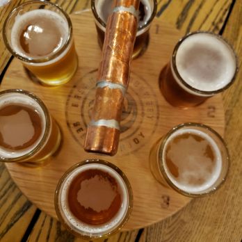 Breakside Brewery - Cool setup for the flight display - American Near Me - Portland, Oregon