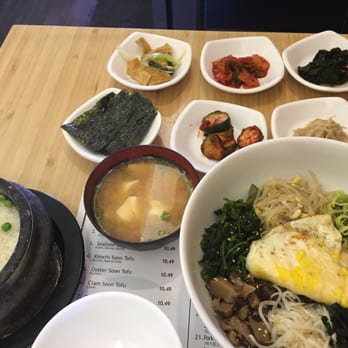 Lee's Tofu - My bibimbap. The egg is fully cooked - Korean Near Me - Gardena, California Lee's Tofu - My bibimbap. The egg is fully cooked - Korean Near Me - Gardena, California