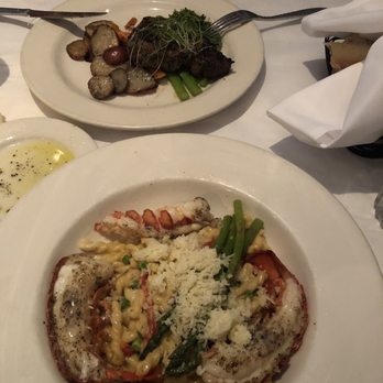 Cafe Thirty-A - Grilled 8 oz Prime Eye of the Ribeye Maine Lobster in Paradise - Seafood Near Me - Santa Rosa Beach, Florida