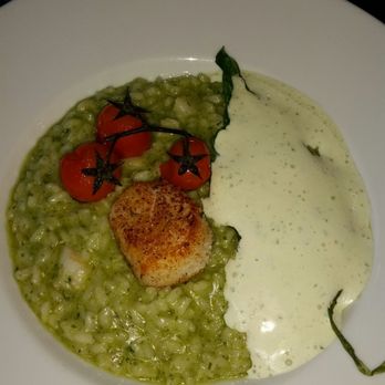 Mamma Rosa - Bärlauch Risotto mit Jakobsmuscheln als Vorspeisen Portion - Italian Near Me - Dachau, BY