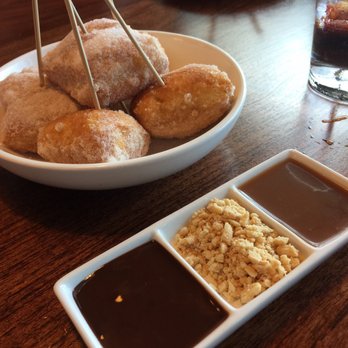 Star Noodle - Malasadas with chocolate, caramel and nuts. - Asian Fusion Near Me - Lahaina, Hawaii Star Noodle - Malasadas with chocolate, caramel and nuts. - Asian Fusion Near Me - Lahaina, Hawaii