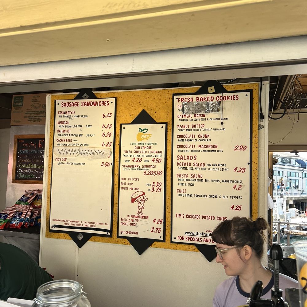 The Frankfurter - Menu as of 08/2025 - Fast Food Near Me - Seattle, Washington The Frankfurter - Menu as of 08/2025 - Fast Food Near Me - Seattle, Washington