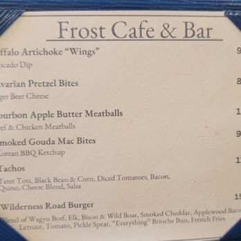 Boone Tavern Restaurant - Cafe & Bar Menu - Coffee & Tea Near Me - Berea, Kentucky