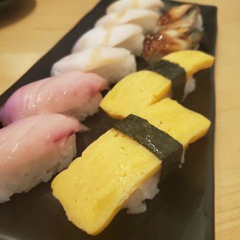 Sushi Soho - Escolar, yellowtail, eel, tomago sushi - Sushi Bars Near Me - Bedford, Texas Sushi Soho - Escolar, yellowtail, eel, tomago sushi - Sushi Bars Near Me - Bedford, Texas